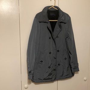 Banana Republic Women’s Rain Coat Dark Grey Heather Grey Size Medium